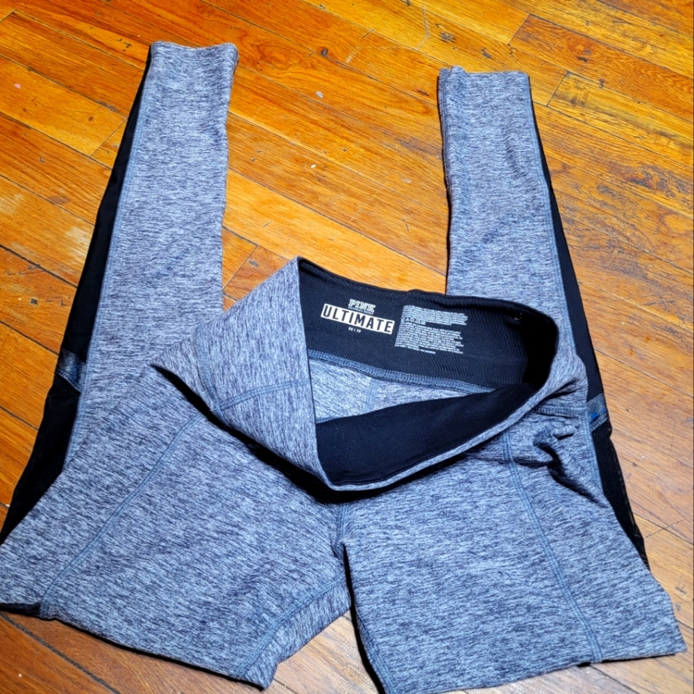 Victoria's Secret PINK Ultimate size sx/TP Mesh Cut Out High Rise Leggings/ Pant - Picture 1 of 17